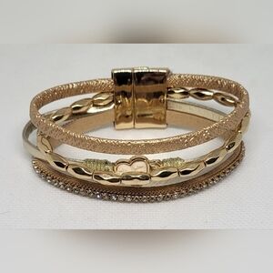 Elegant Gold-Tone Bracelet Set